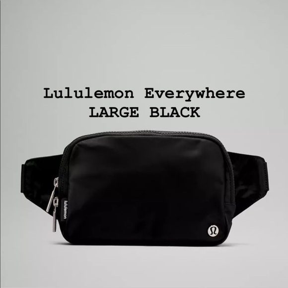 lululemon athletica Handbags - *SOLD* NWT LARGE BLACK Lululemon Everywhere Belt Bag
